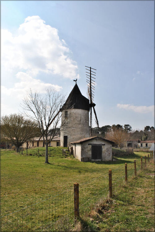 Photo du moulin à vent de Vensac en Médoc
