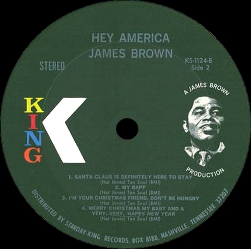 James Brown : Album " Hey America " King Records KS-1124 [ US ]