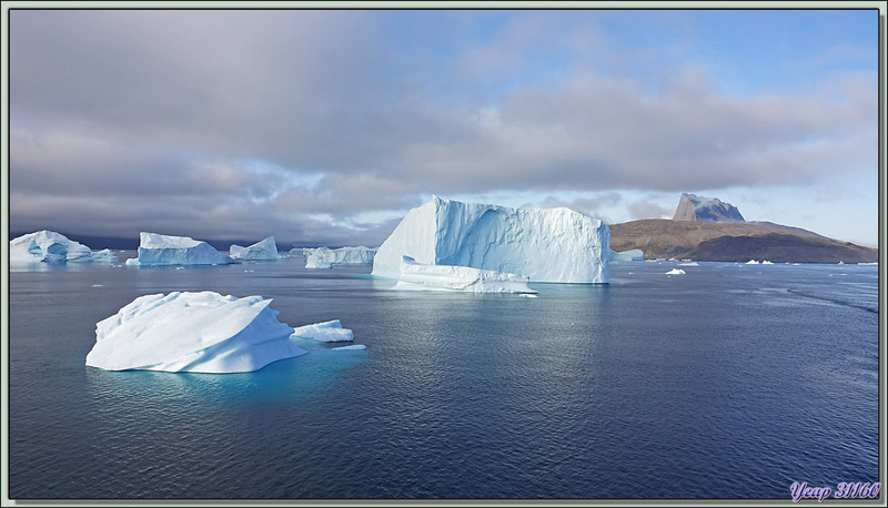 Encore un petit tour d'horizon avant le débarquement prévu sur une plage du fjord - Karrat Fjord - Groenland