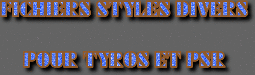 FICHIERS STYLES DIVERS SÉRIE 4623