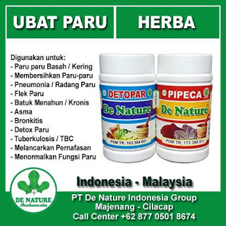 ubat paru herba de nature di malaysia
