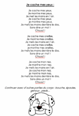 Chansons / comptine avec des gestes