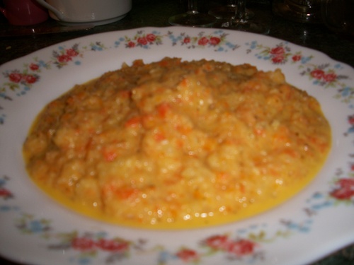 soupe de lentilles corail au lait de coco