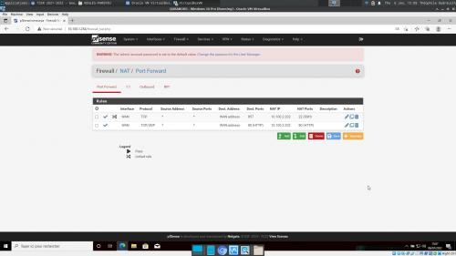 DNAT dans pfsense