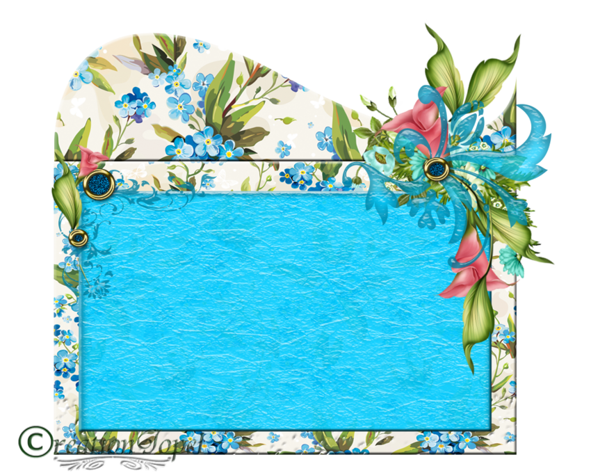 kit fleuris bleu par Jopel