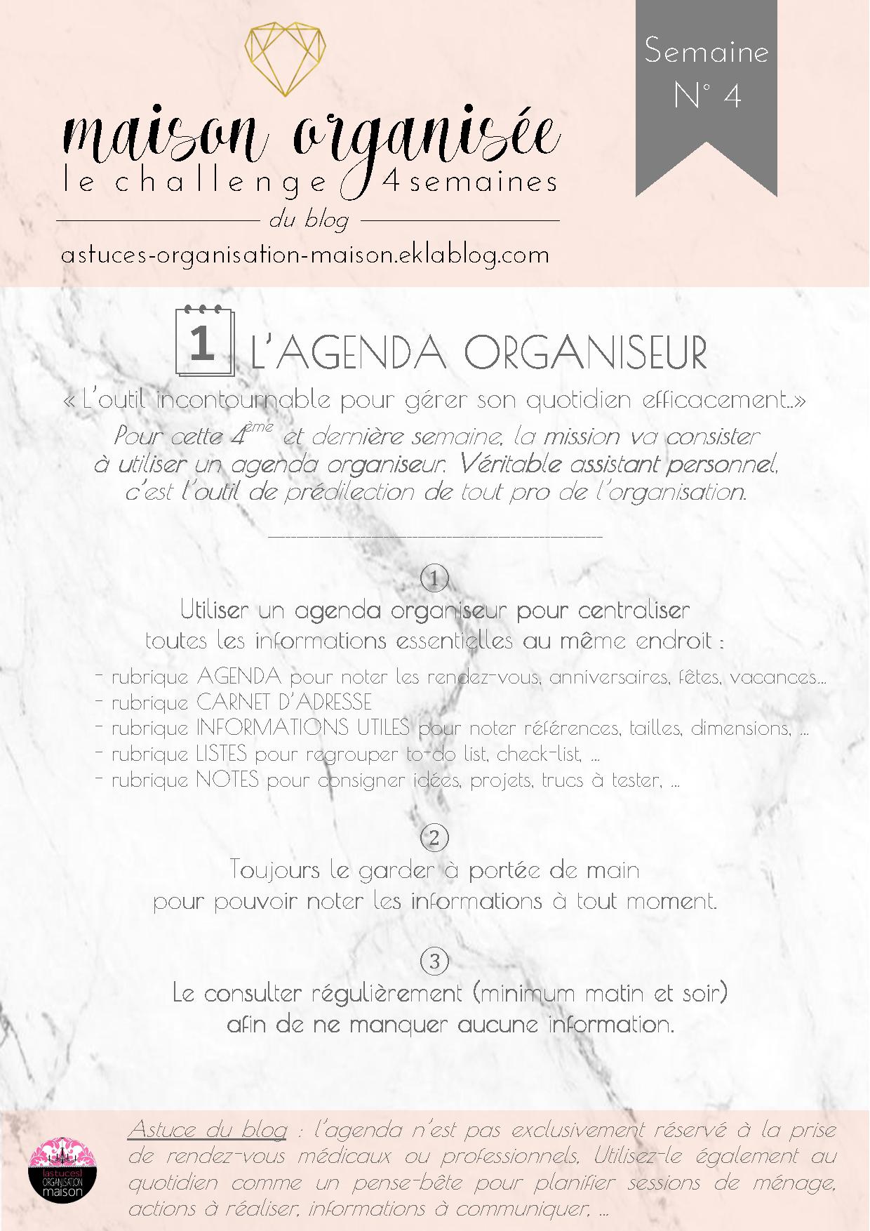 ✿ Maison organisée : le challenge {semaine 4 sur 4} - {astuces