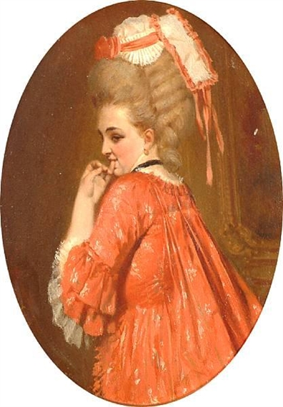 Lossow Heinrich | Portrait of a lady in profile | MutualArt