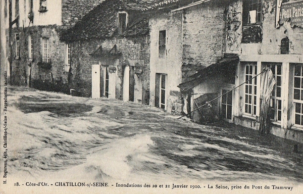 Les inondations des 20 et 21 janvier 1910, vues par Honoré Bogureau...