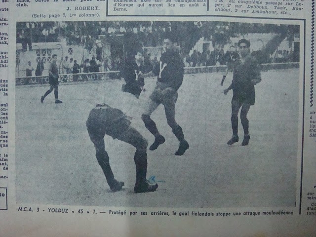13.6.1954 Amical MCA-Yolduz 45 finlande 3-1