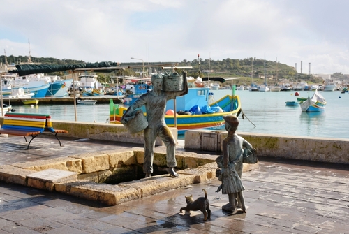 Balade dans le port de Marsaxlokk