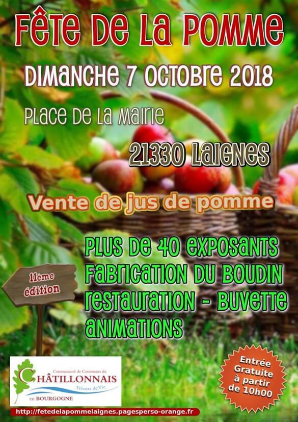 La Fête de la Pomme 2018 à Laignes