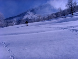 Le Membre Actif et l'Eclaireur au siege social ou Le Pays Toy sous la neige