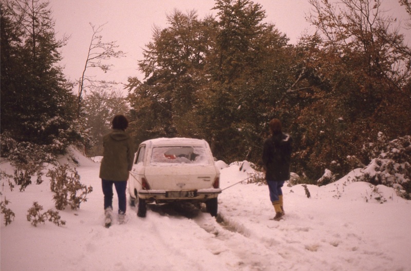 retour périlleux dans la neige