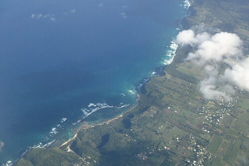 la Guadeloupe vue du ciel