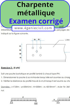 exercices corrigés charpente métallique pdf