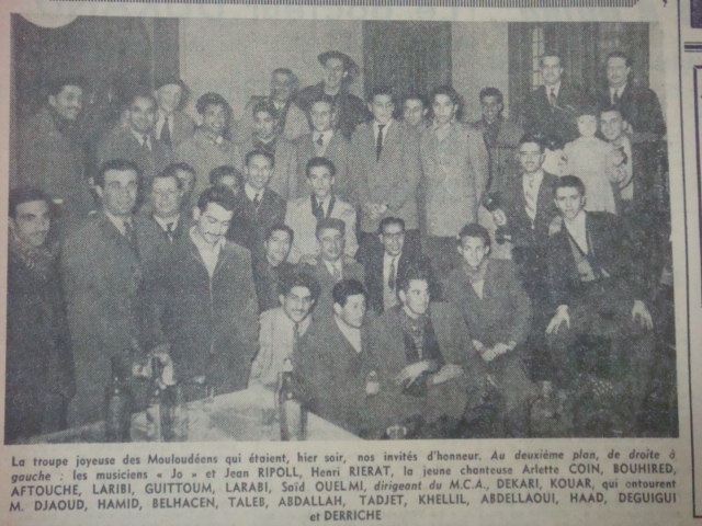 18.1.1954 MCA à l'honneur