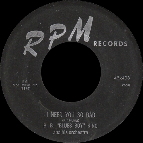 B.B. King : Album " Singin' The Blues " Crown Records 5020 [ US ]