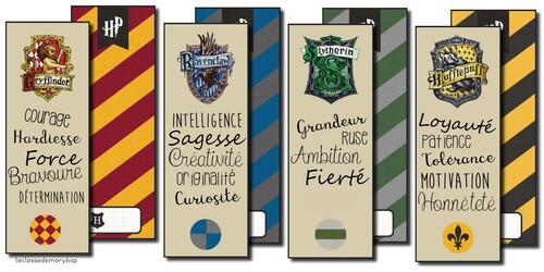 marque page harry potter