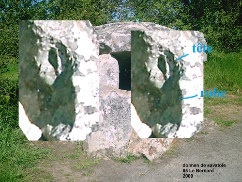 materialisation sur dolmen