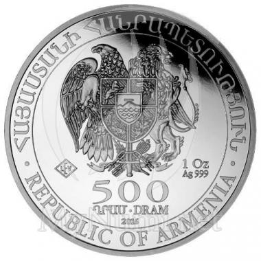 AMENIE UNE PIECE ARGENT DE 500 DRAM SUR L'ARCHE DE NOE