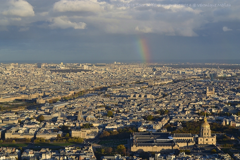 Vues de Paris du 3ème étage de la Tour Eiffel