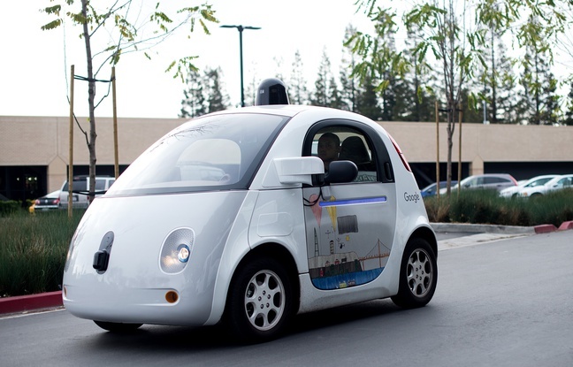 Une voiture autonome Google Car à Mountain View, en Californie, le 8 janvier 2016.