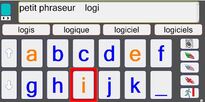 Petit Phraseur : Logiciel de communication alphabétique avec lettres agrandies,  et aide vocale