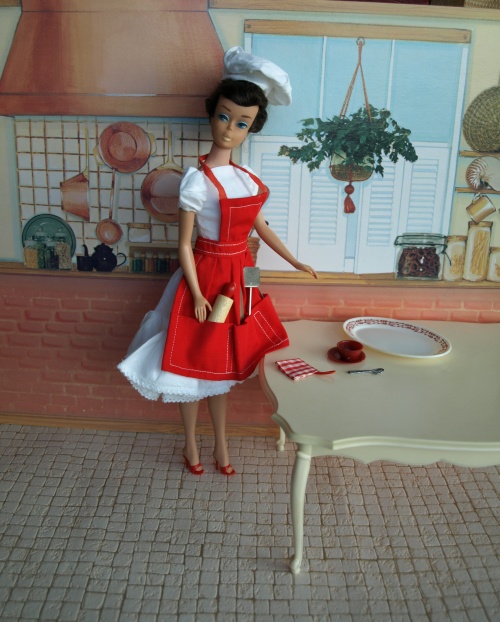 Barbie vintage : Apron and Ustensils - What's Cookin 