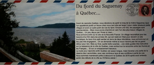 Le long du Saguenay. .. puis direction  Québec 