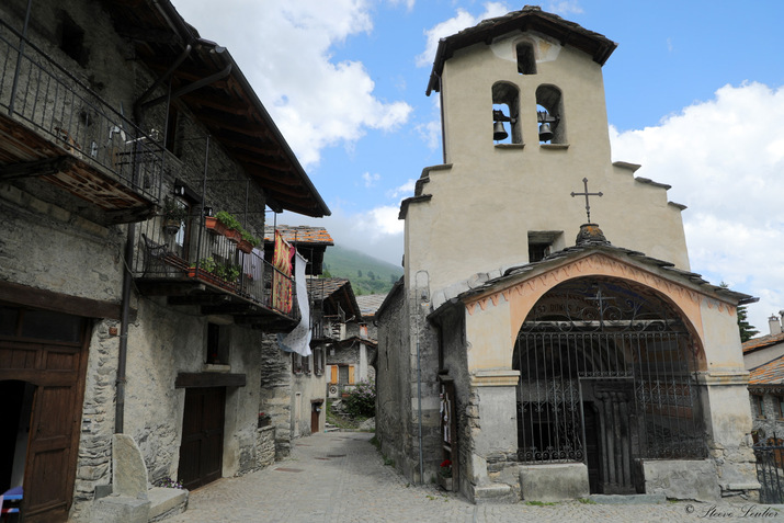 Village typique piémontais de Chianale, 1800m