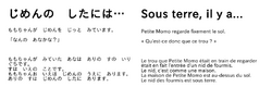 [livret] Sous le sol, il y a...　じめんの　したには…