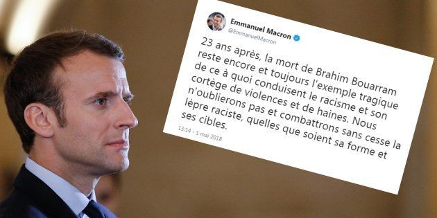 1er mai 2018: Macron salue la mémoire de Brahim Bouarram et dénonce