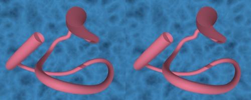 Tuyau en vue stéréo