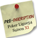 Pre-Inscription Saison XI