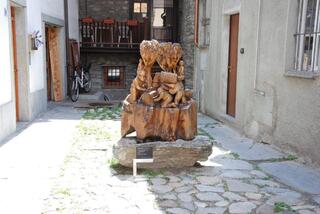 Une sculpture en bois