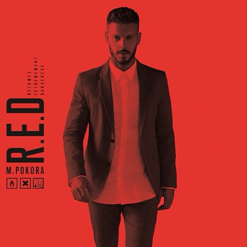 M. Pokora : hypnotique sur la pochette de son nouvel album, R.E.D, dans les bacs le…