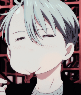 Résultat de recherche d'images pour "yuri on ice gifs viktor"