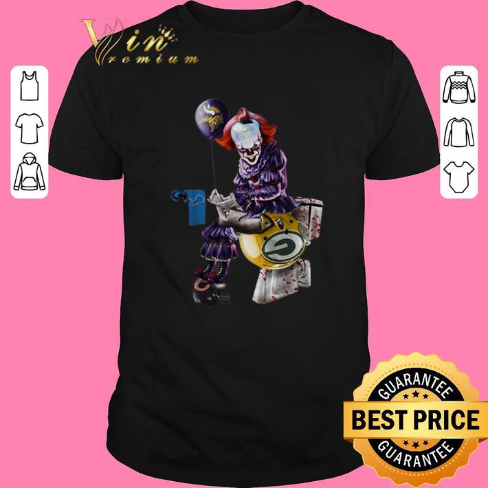Official Pennywise Minnesota Vikings Detroit Lions Packers toilet shirt