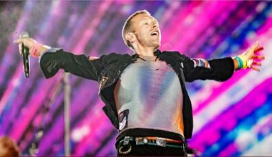 Le chanteur du groupe Coldplay