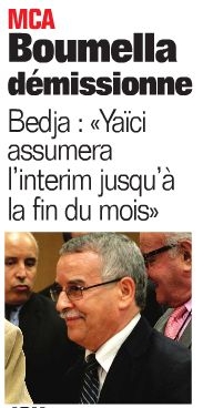 Yaici Fodil  remplace Boumella à la tête du MCA