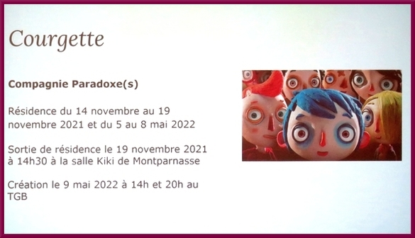 Le "Programme Jeune Public" du Théâtre Gaston Bernard pour 2021-2022a été présenté par sa Directrice, Catherine Miraton....