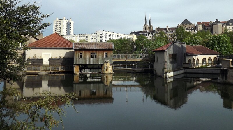 le moulin des Thermes, Quartier du Pontiffroy Metz