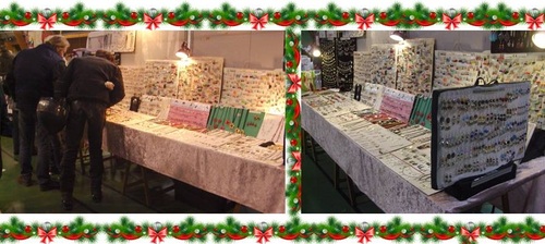 Exposition de mes bijoux sur le marché de noël de St Georges/Cher