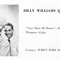 Billy Williams Quartet, Claude Riddick Jr, Eugene Dixon 1952