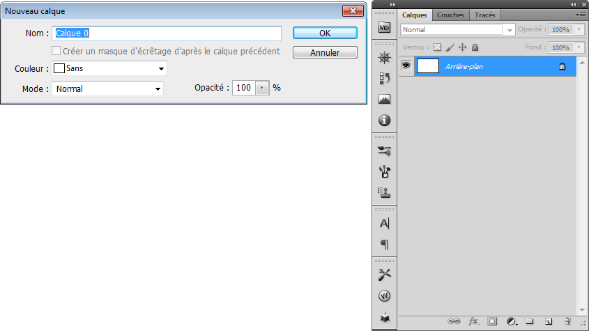 Calque Arrière plan