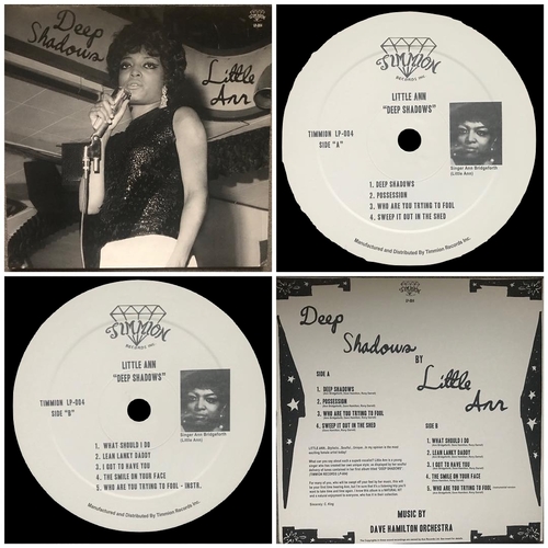 Little Ann [ Bridgeforth ] : Album " Deep Shadows " Timmion Records LP-004 [ FI ] en 2009