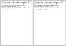 Dictées géométriques