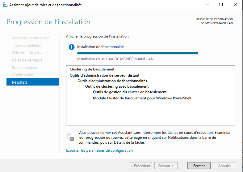 Configurer un serveur SFTP en failover sur Windows Serveur Core 2022