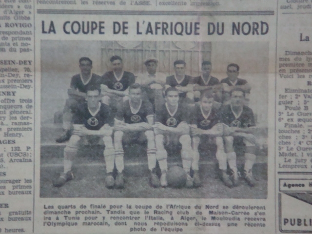1.3.1936 coupe afn mca contre olympique marocaine