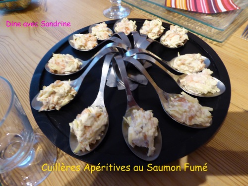 Des Cuillères apéritives au Saumon fumé